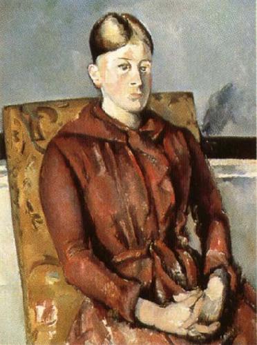 Paul Cezanne Madame Cezanne au fauteuil jaune Sweden oil painting art